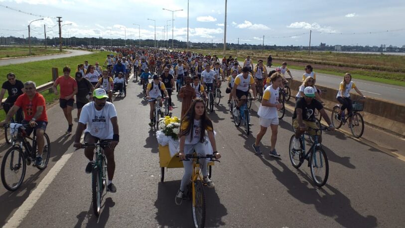 Más de 5 mil participantes en la bicicleteada solidaria