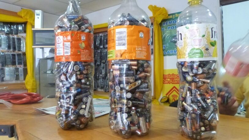 Se recopilaron más de 3.000 kilos de pilas y baterías usadas este año