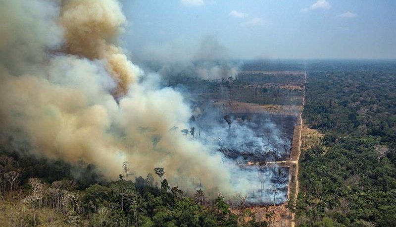 El G7 moviliza 20 millones de dólares para combatir el fuego en la Amazonia