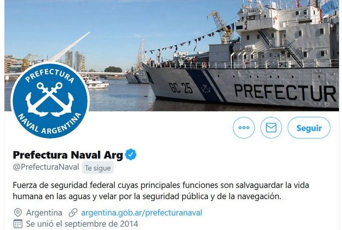 Hackearon la cuenta de Twitter de la Prefectura Naval