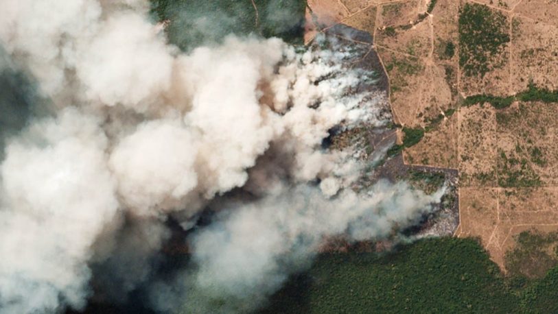El humo de los incendios en el Amazonas llegó al norte de Argentina