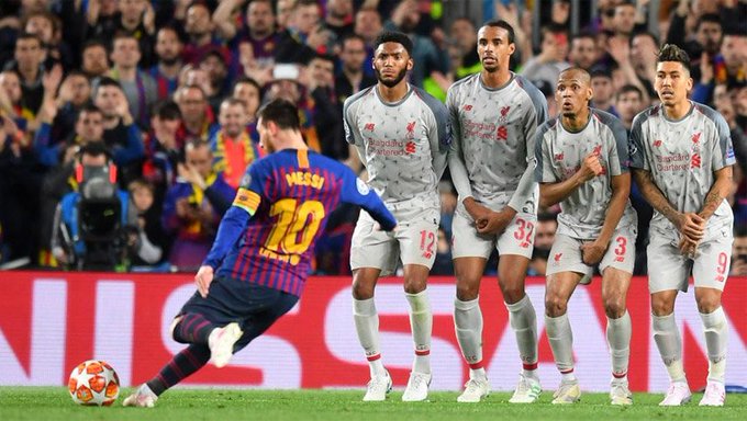 El gol de tiro libre de Messi a Liverpool, elegido el mejor del año de la UEFA