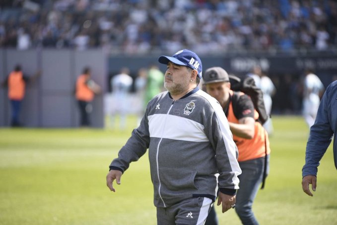 “Con River no se puede”, afirmó Maradona tras la derrota de Gimnasia