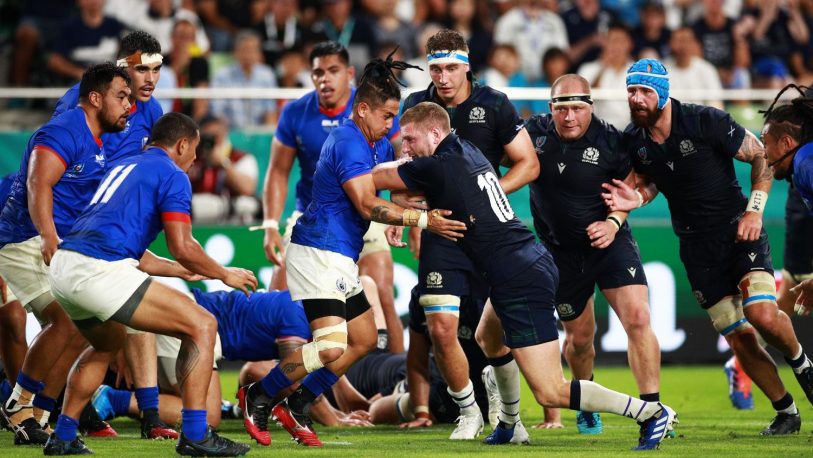Copa del Mundo de Rugby: Escocia le ganó a Samoa con punto bonus