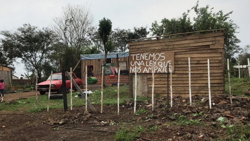 Familias del barrio Horacio Quiroga en peligro de desalojo