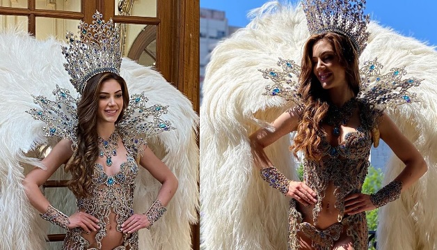 El traje de Miss Argentina está inspirado en las Cataratas