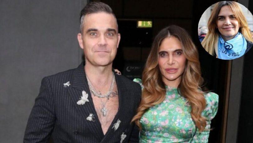 El increíble parecido de la esposa de Robbie Williams con ¡Amalia Granata!