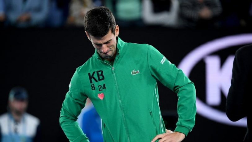 Djokovic se quebró en la cancha al recordar a Kobe Bryant