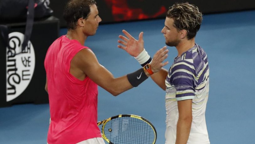 Rafael Nadal cayó con  Thiem y se despidió del Abierto de Australia