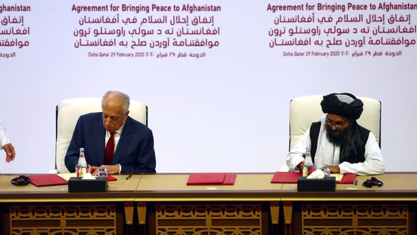 Histórico acuerdo de paz entre Estados Unidos y los talibanes