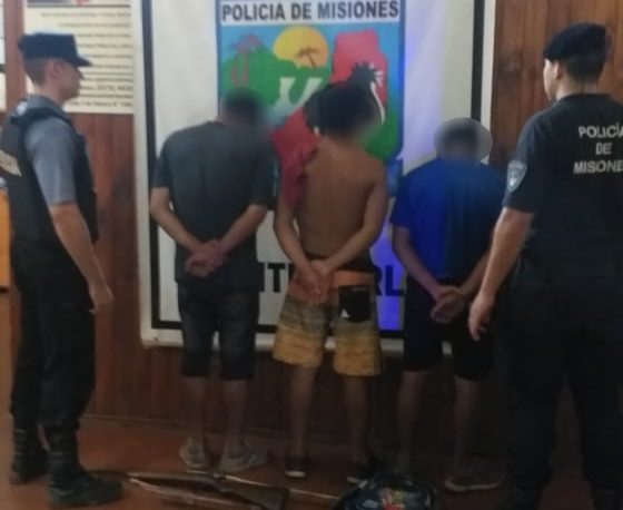 Cuatreros detenidos en una chacra de Montecarlo