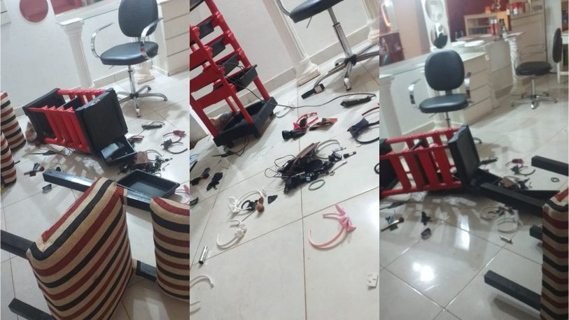 Robaron y destrozaron una peluquería en Garupá