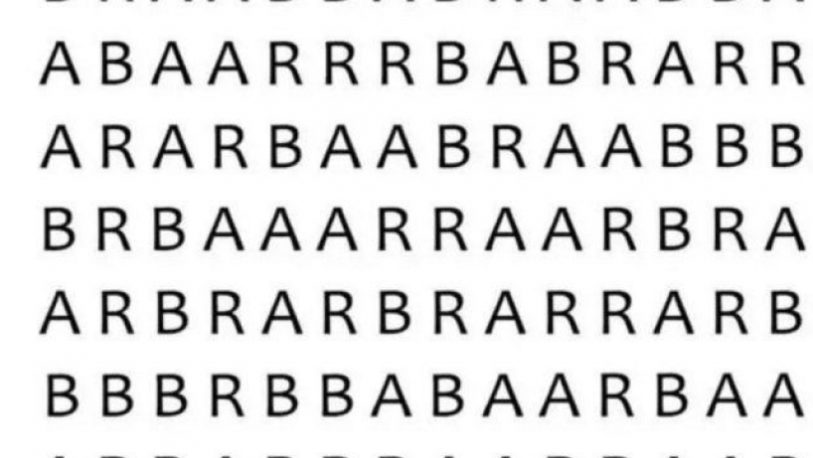 Reto viral: Encontrar la palabra BAR en la sopa de letras