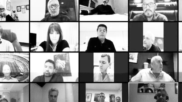 Reunión virtual de los dirigentes del fútbol argentino