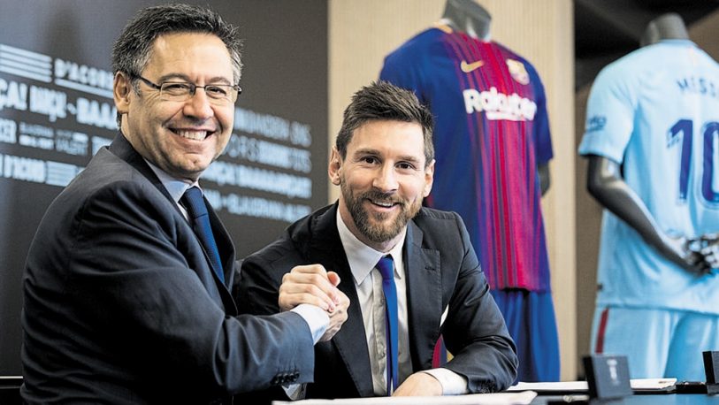 El presidente de Barcelona asegura la continuidad de Messi