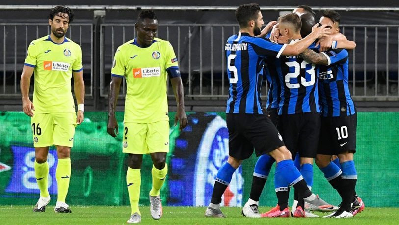 Inter venció al Getafe y avanzó a cuartos de final