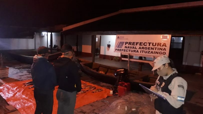 Detuvieron a dos paraguayos por pesca ilegal en Ituzaingó