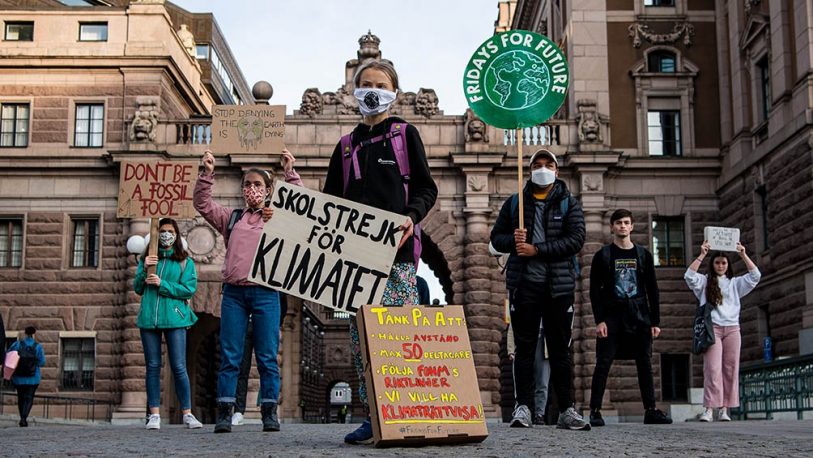 Miles de jóvenes marcharon contra el cambio climático