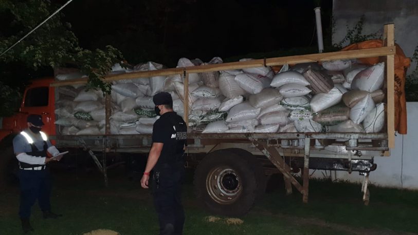 Retuvieron un camión con carga ilegal de soja