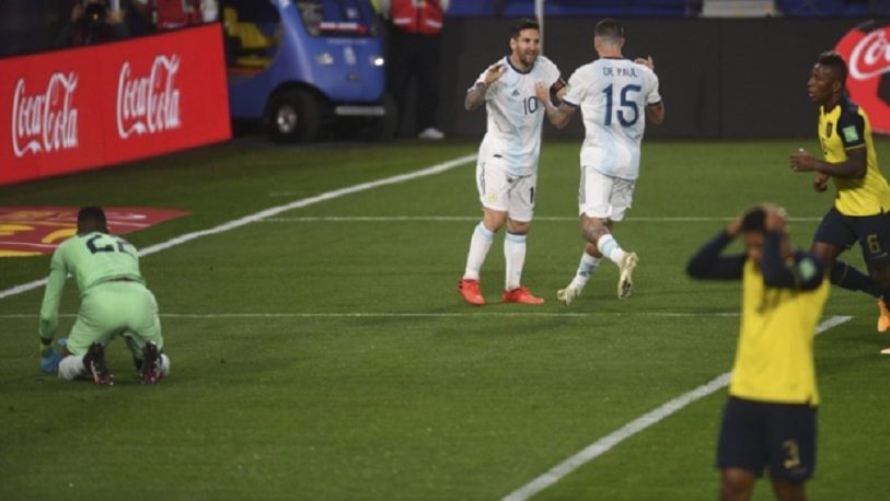 Eliminatorias: Argentina derrotó a Ecuador con gol de Messi
