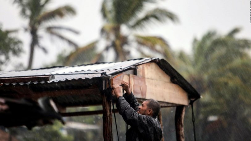 Huracán Eta impacta en costa del Caribe en Nicaragua