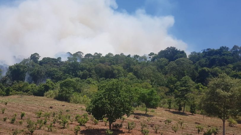 Sofocaron otros cuatro incendios en Oberá y localidades cercanas