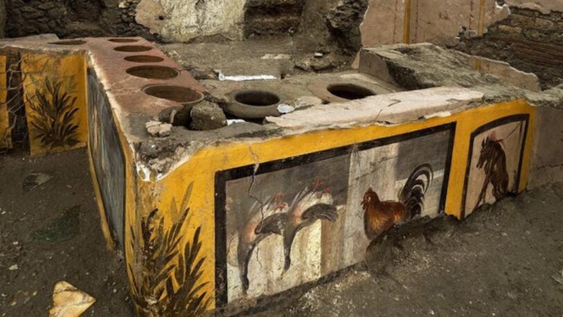 Descubren en Pompeya un termopolio, donde se servía comida y bebida Paellera