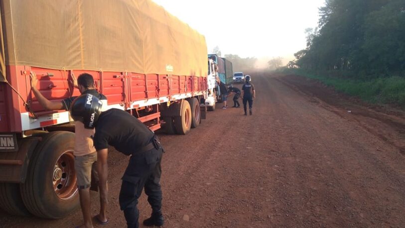 Camiones de soja de contrabando fueron interceptados