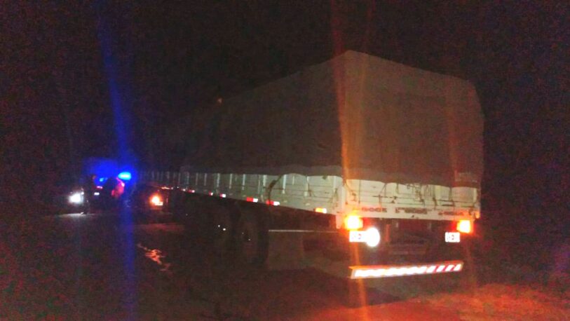 Sorprendieron a otros dos camioneros con carga ilegal de soja en Apóstoles
