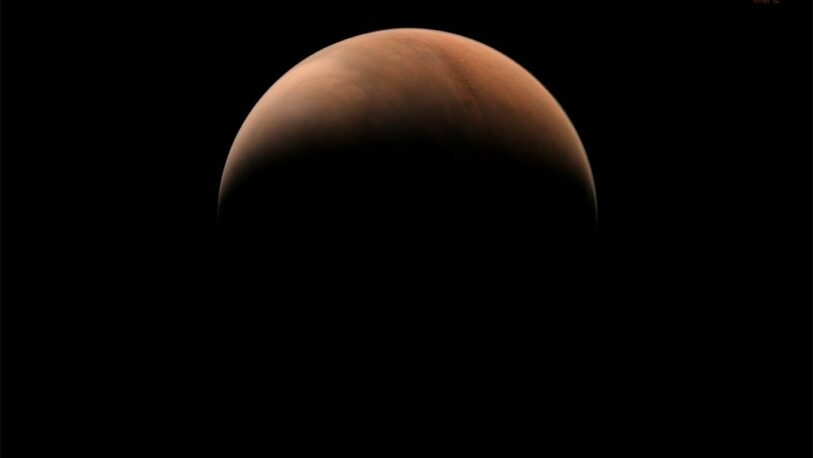 La misión china Tianwen-1 tomó imágenes laterales de Marte