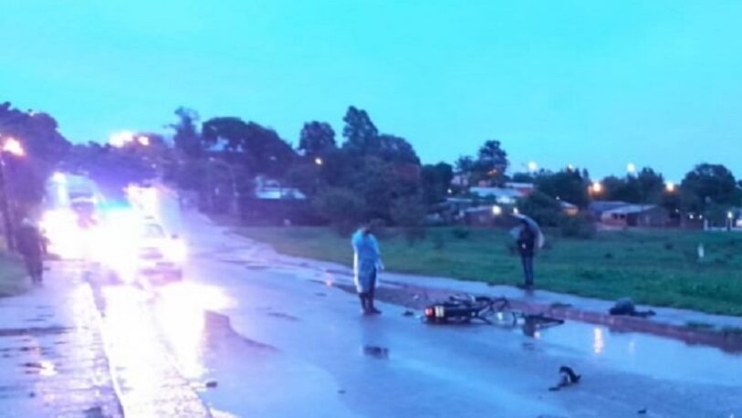Motociclista falleció tras un choque en Posadas