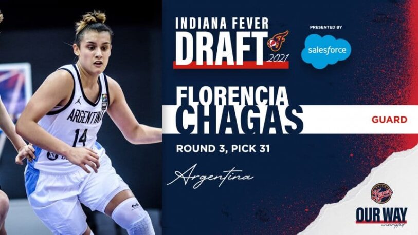 Histórico: Florencia Chagas, elegida por Indiana Fever de la WNBA