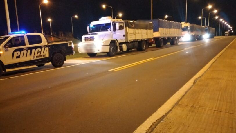 Retuvieron cuatro camiones sojeros que ingresaron a la provincia ilegalmente