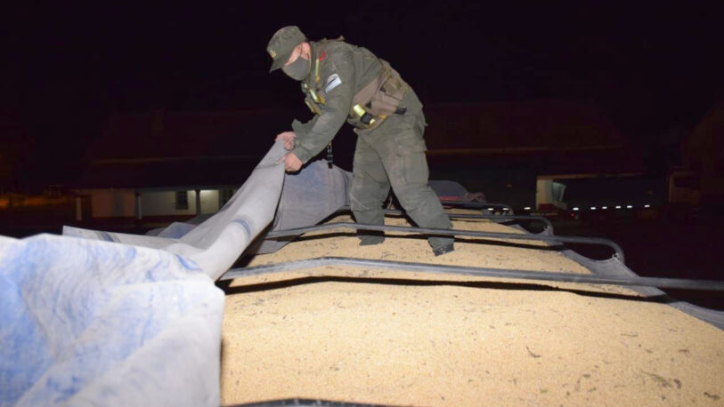 Contrabando de soja: Hay civiles y uniformados detenidos