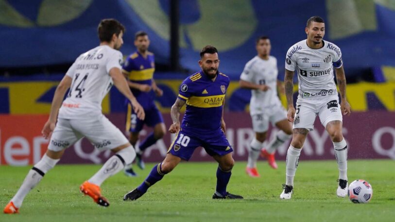 Boca visita a Santos en la semana previa a un nuevo Superclásico