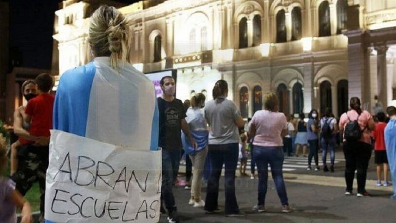 Protestas en Entre Ríos por la suspensión de clases presenciales