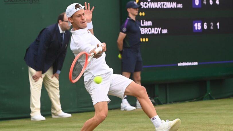 Wimbledon: Schwartzman venció a Broady y avanza