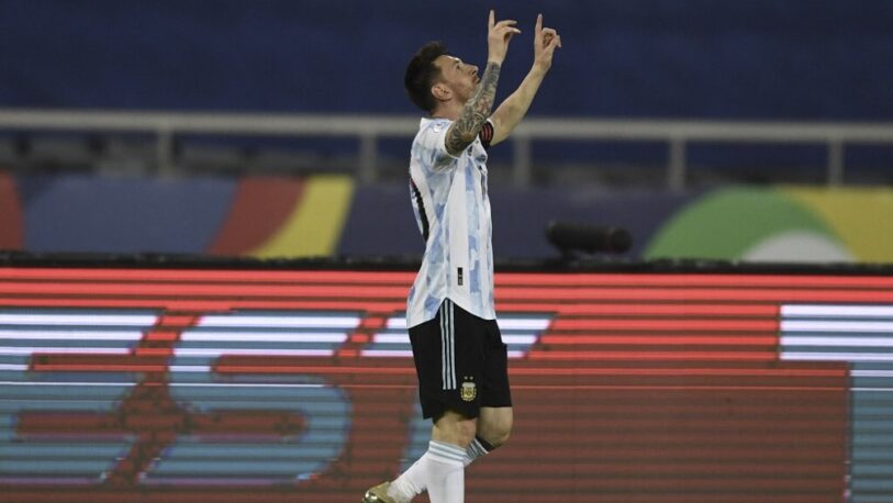Con un golazo, Messi abrió la cuenta ante Chile