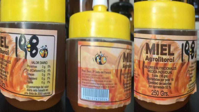 ANMAT prohibió la venta de una marca de miel en todo el país
