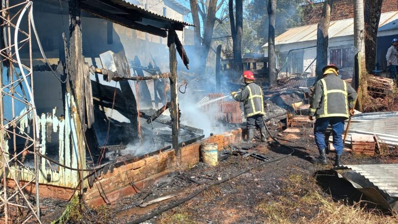 Se quemó una casa en el barrio Tuichá de Oberá