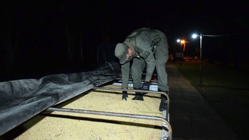Trasladaban 57 toneladas de soja en dos camiones
