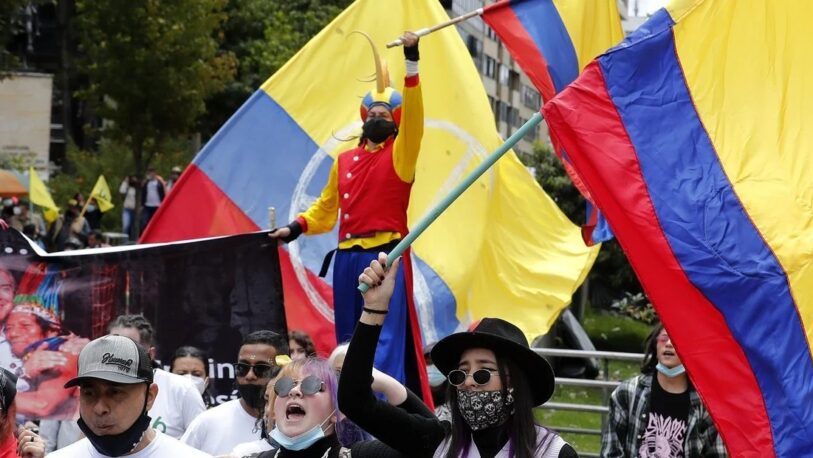 Protestas en Colombia: 22 civiles detenidos y 21 policías heridos