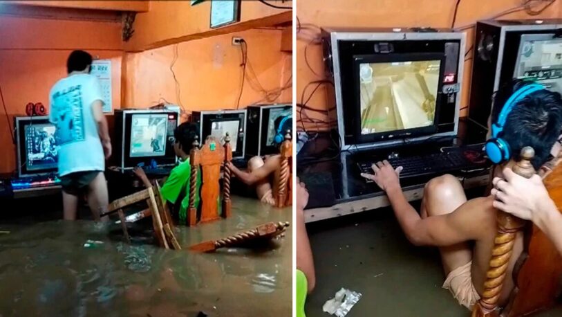 Filipinas: gamers no pararon de jugar ni en pleno tifón