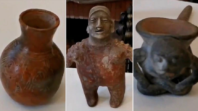 Familia francesa devolvió a México piezas prehispánicas