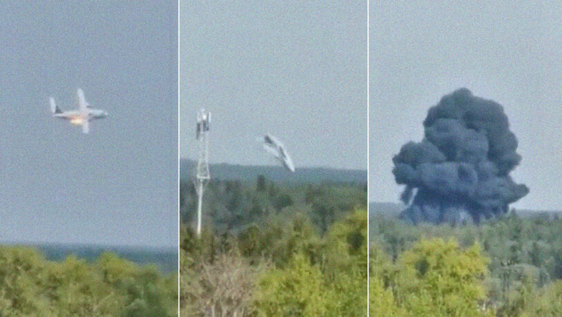 Se estrelló un avión militar en Moscú: no hay sobrevivientes