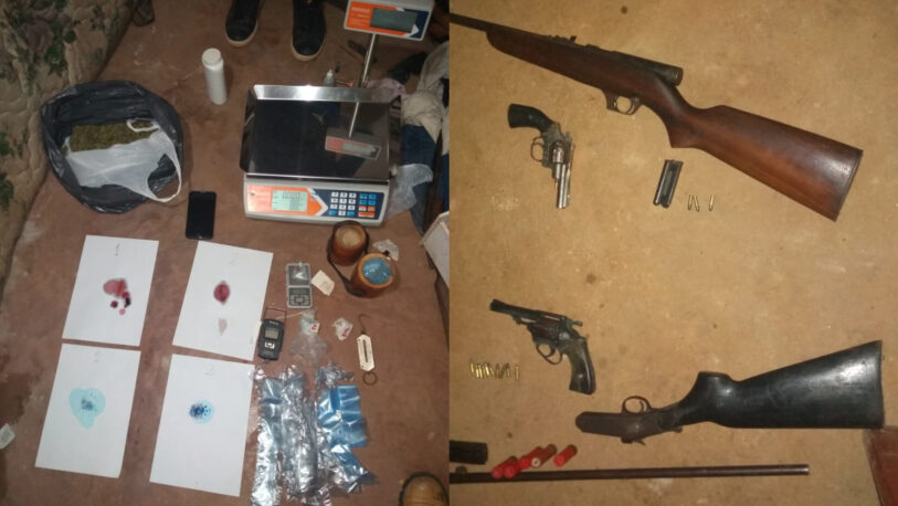 Desbarataron kiosco narco y secuestraron armas de fuego en Candelaria