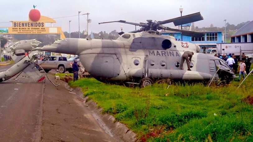México: se cayó el helicóptero del secretario de la gobernación de Veracruz