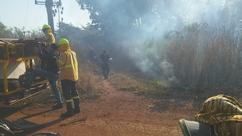 Rescataron de un incendio a una mujer y a sus cuatro hijos