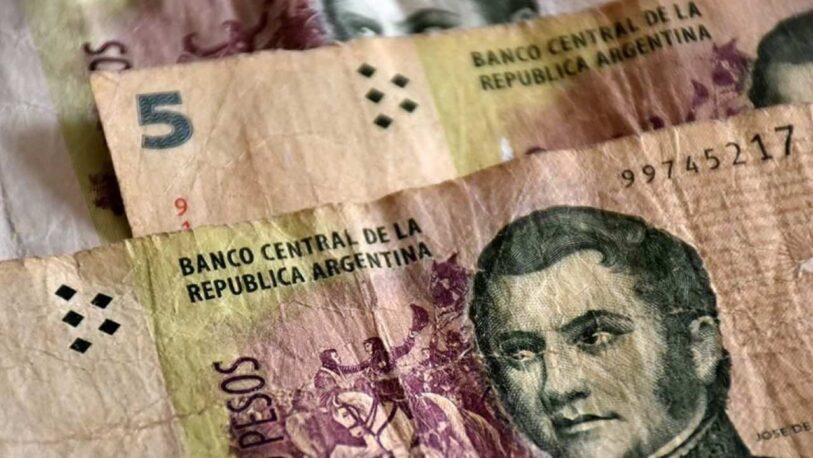 El Banco Central prorrogó la recepción de los billetes de 5 pesos