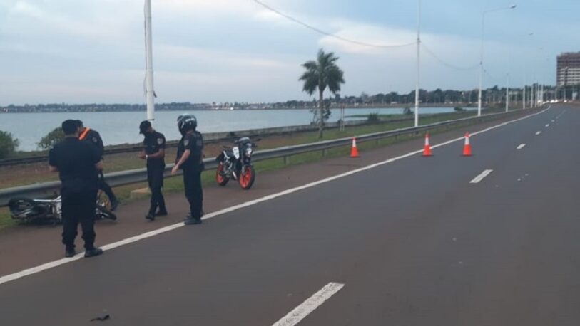 Un motociclista falleció tras despistar en el acceso sur de Posadas